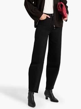 Toteme high rise barrel jeans in black 27/32